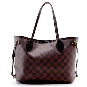 Louis Vuitton Neverfull PM in Damier Ebene Canvass with leather trim